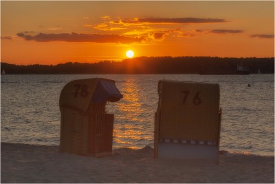 Sunset at Laboe Beach