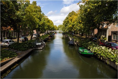 Ein Kanal in Enkhuizen